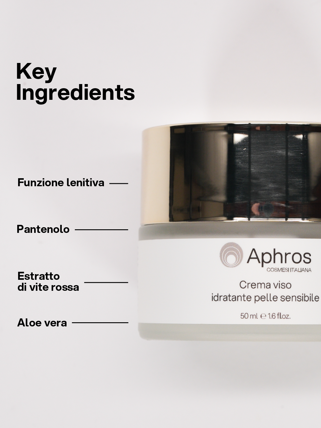 Crema Viso Idratante Pelle Sensibile — ingredienti