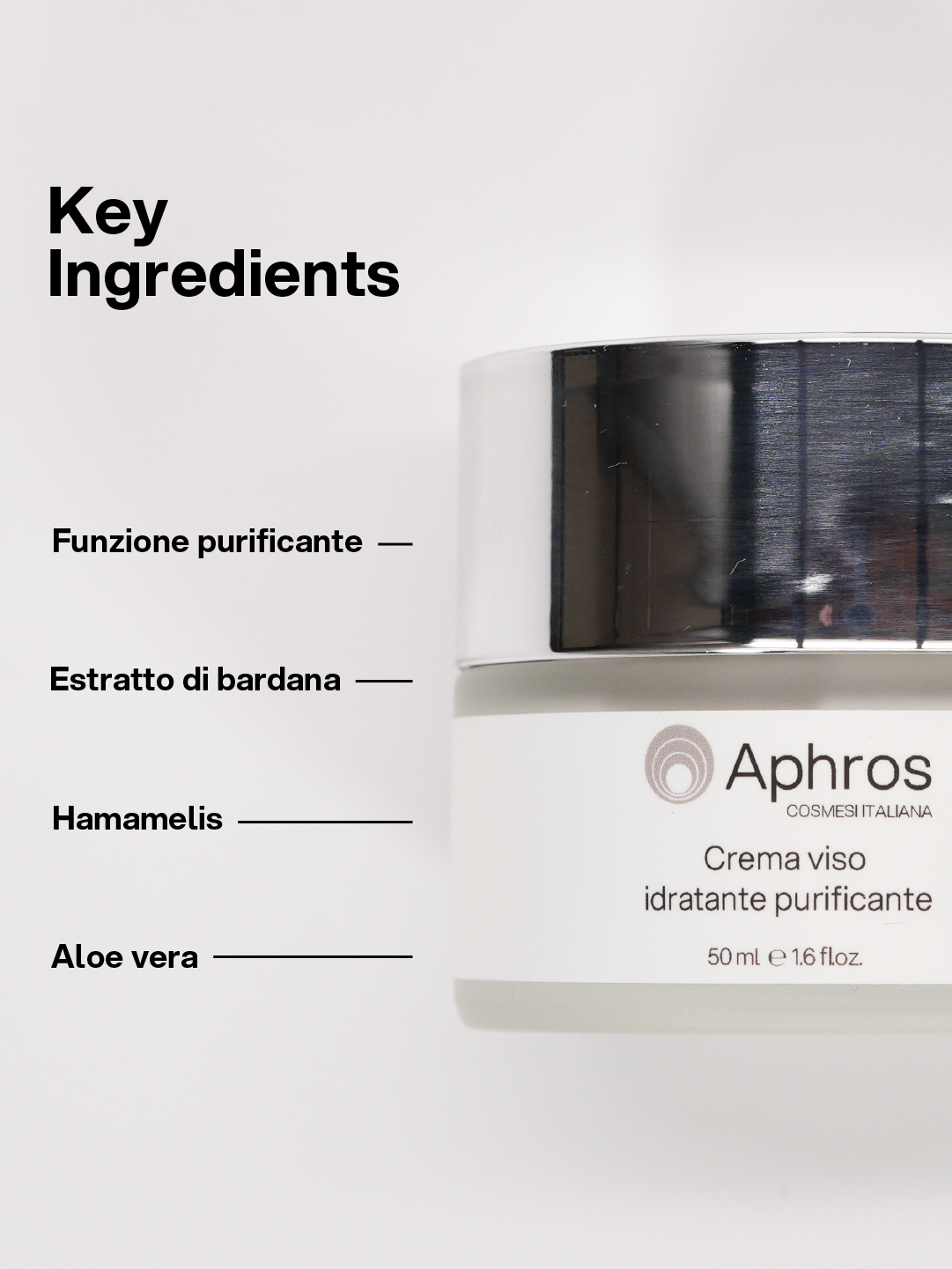 Crema Viso Idratante Purificante — ingredienti