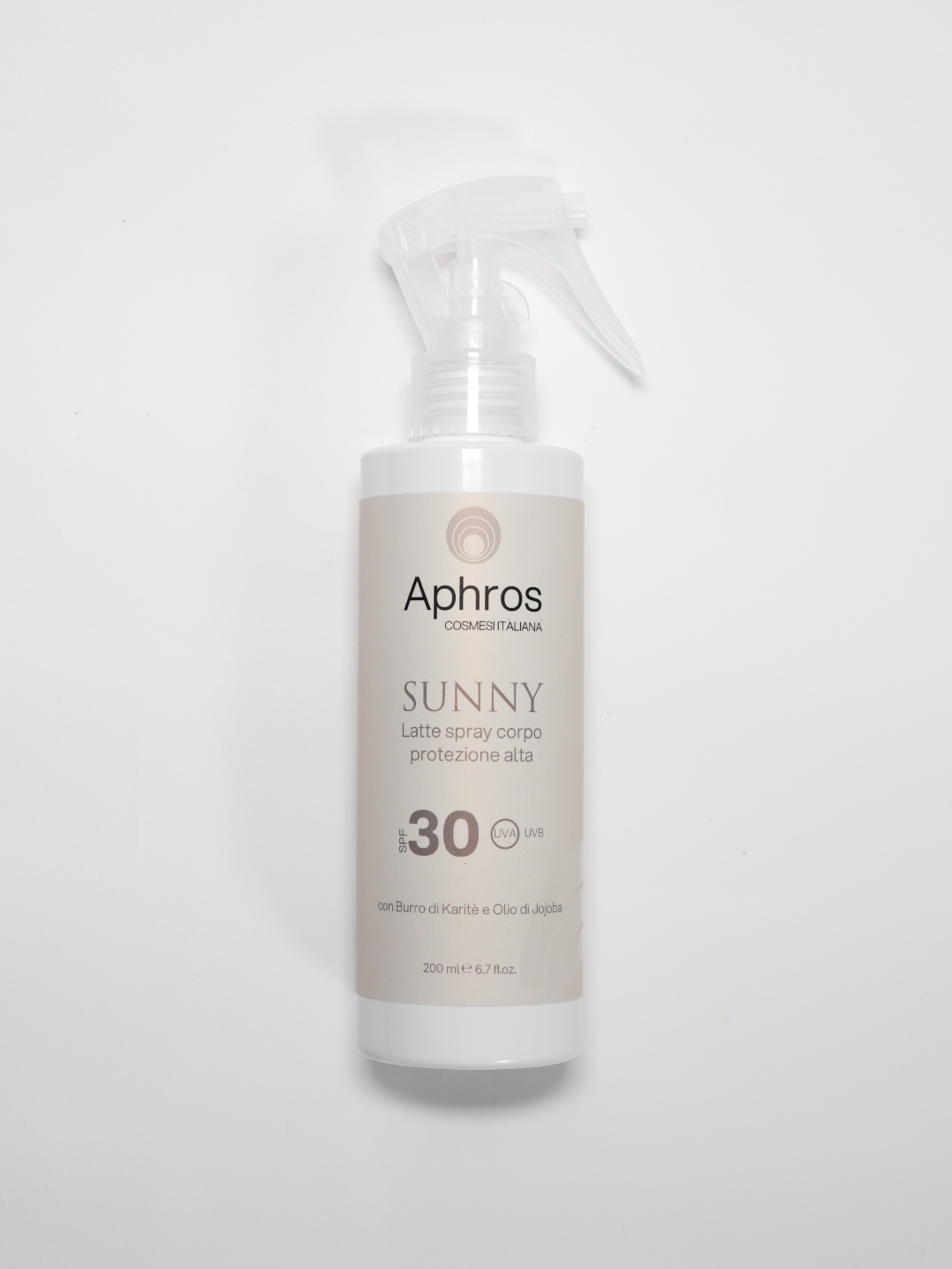 Latte spray corpo protezione alta SPF 30 — verticale