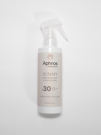 Latte spray corpo protezione alta SPF 30 — verticale